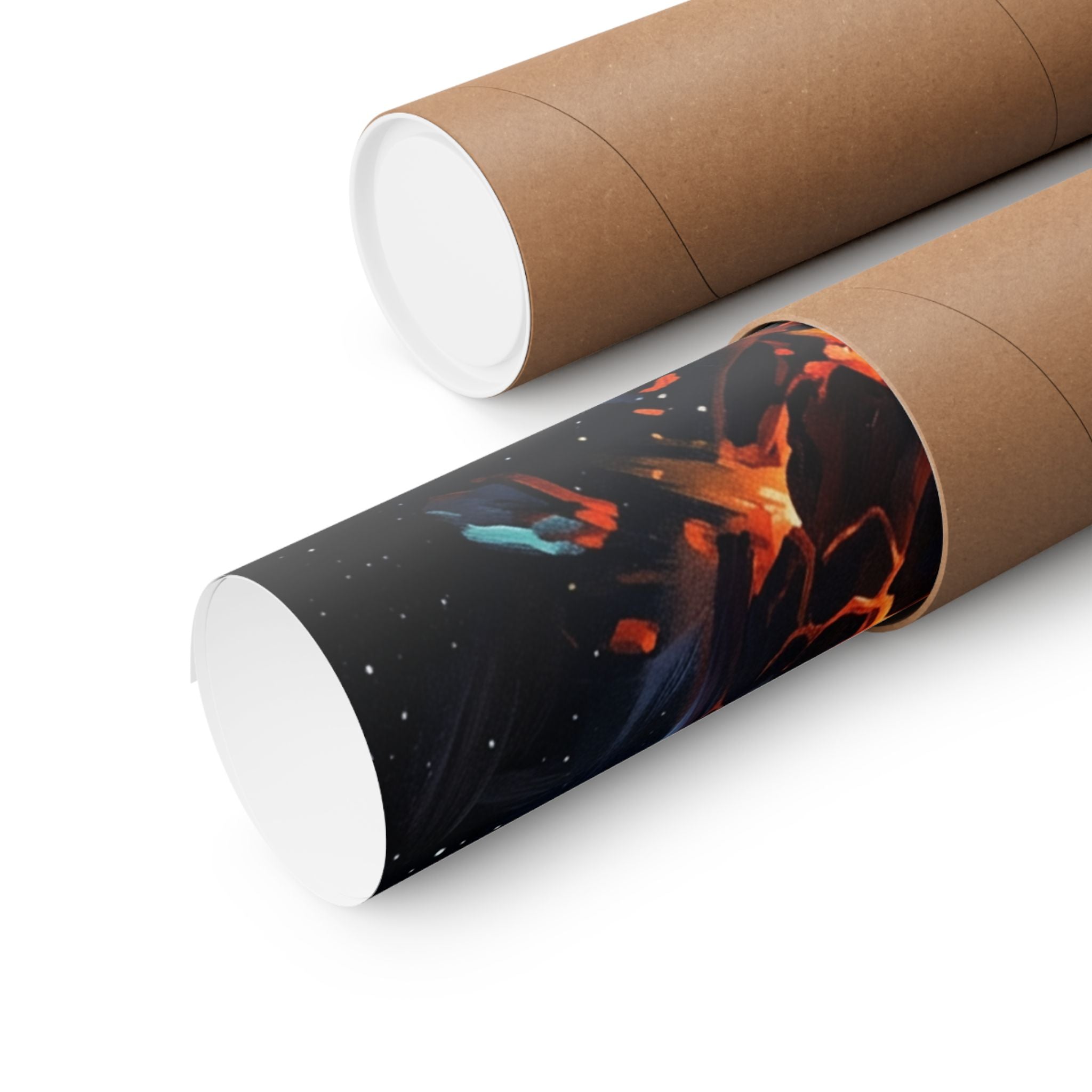 Cataclysmic Planet Poster — Matte Vertical Sci‑Fi Wall Art