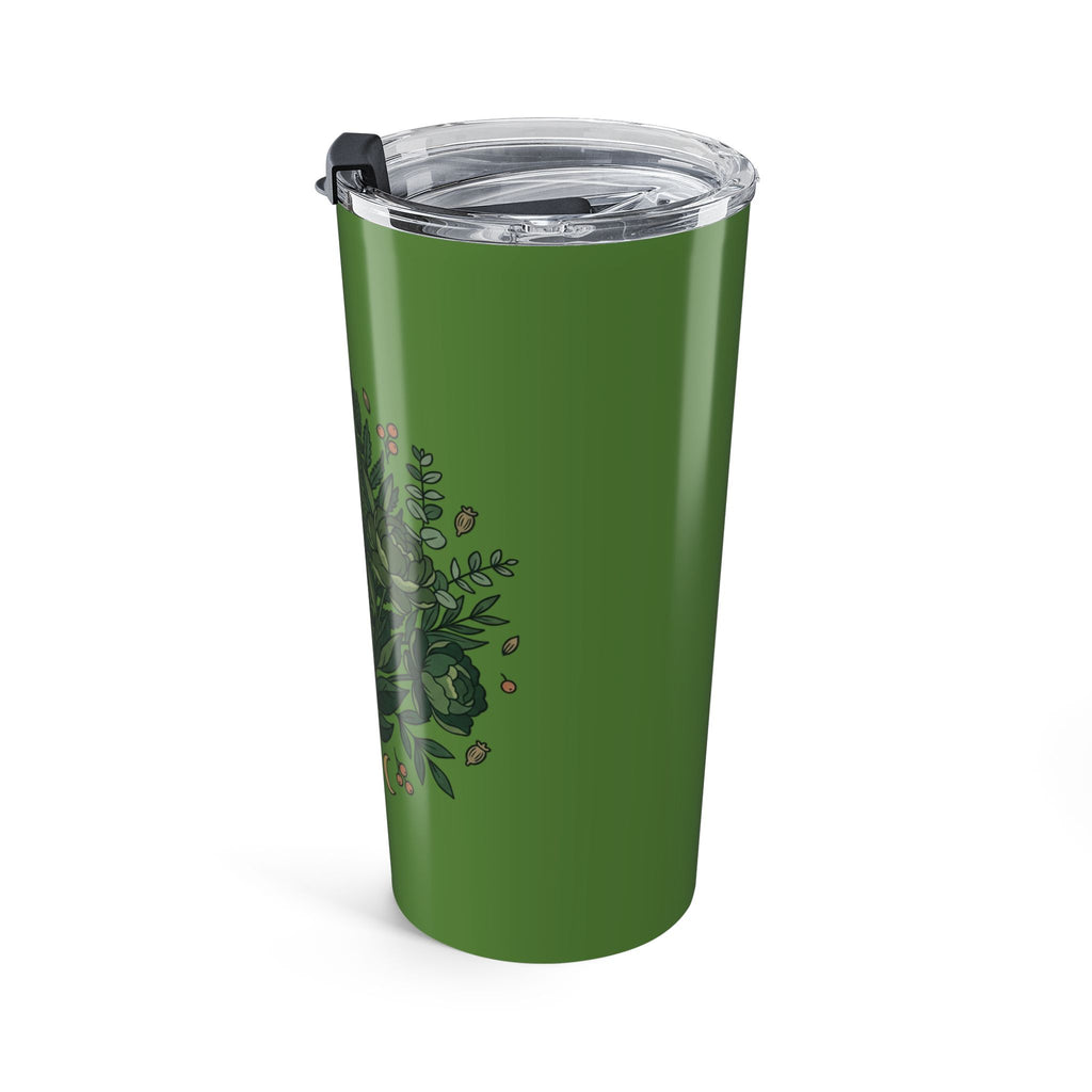 Botanical Forest Tumbler 20oz — Green Leaf Nature Travel Cup