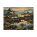 Marshland Morning Matte Stretched Canvas — Gallery-Wrap Nature Landscape