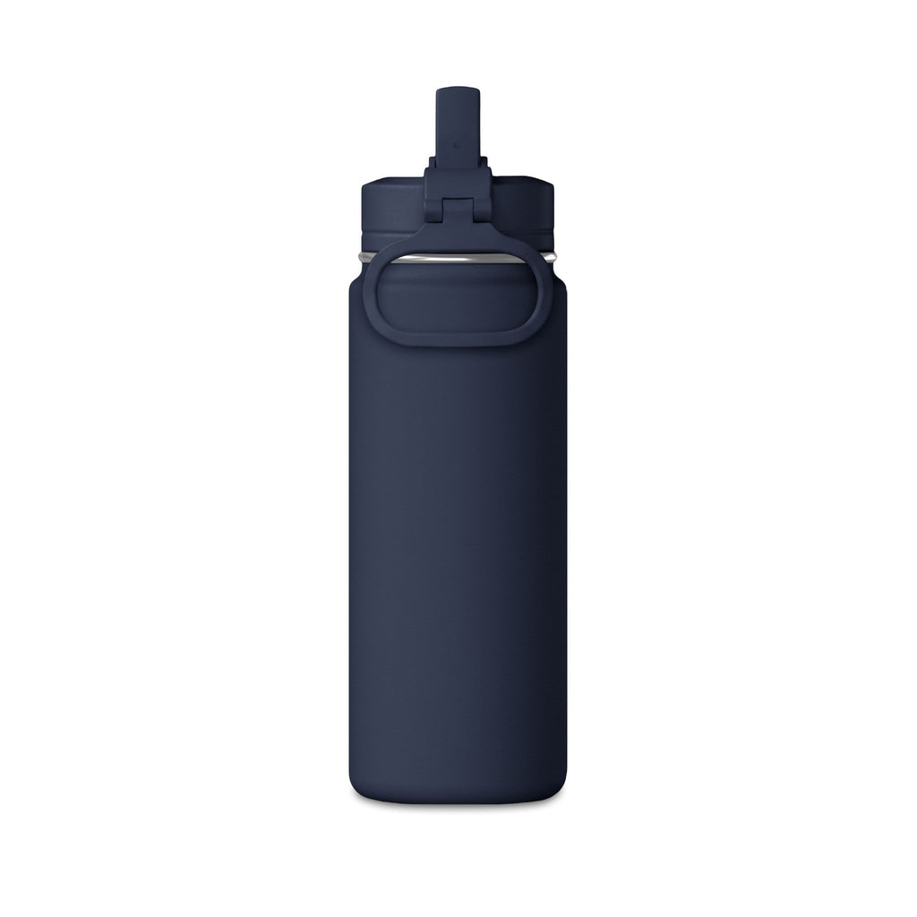 Sage Green 20oz Mini Water Bottle with Splash Graphic & Stainless Straw