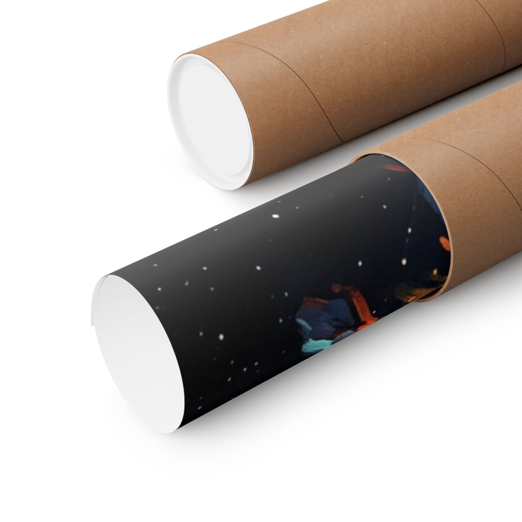 Cataclysmic Planet Poster — Matte Vertical Sci‑Fi Wall Art