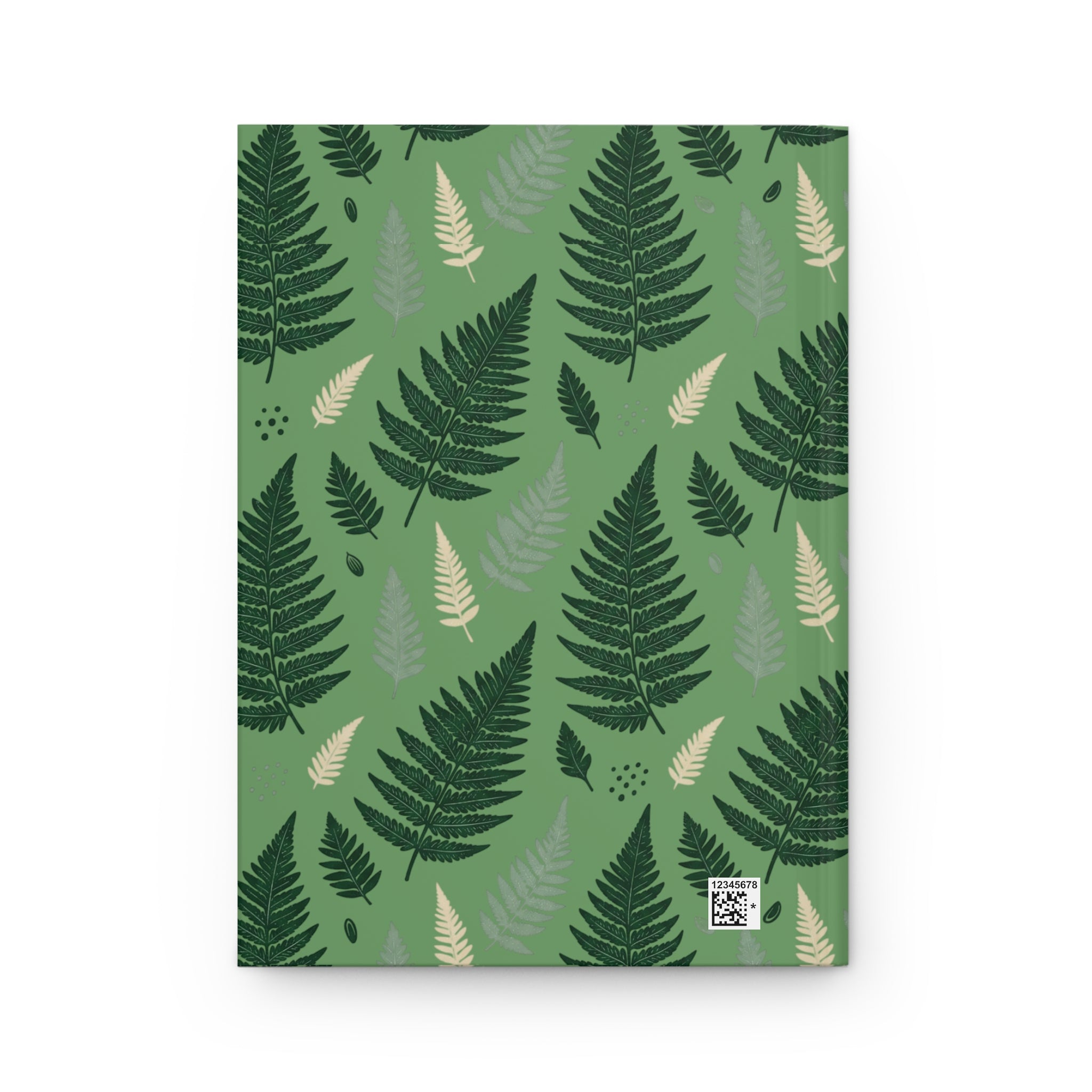 Fern Forest Hardcover Journal — Matte Lined Notebook (150 Pages, Perforated)