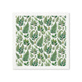 Green Fern Leaves Paper Napkins — Botanical Dinner Party Napkins