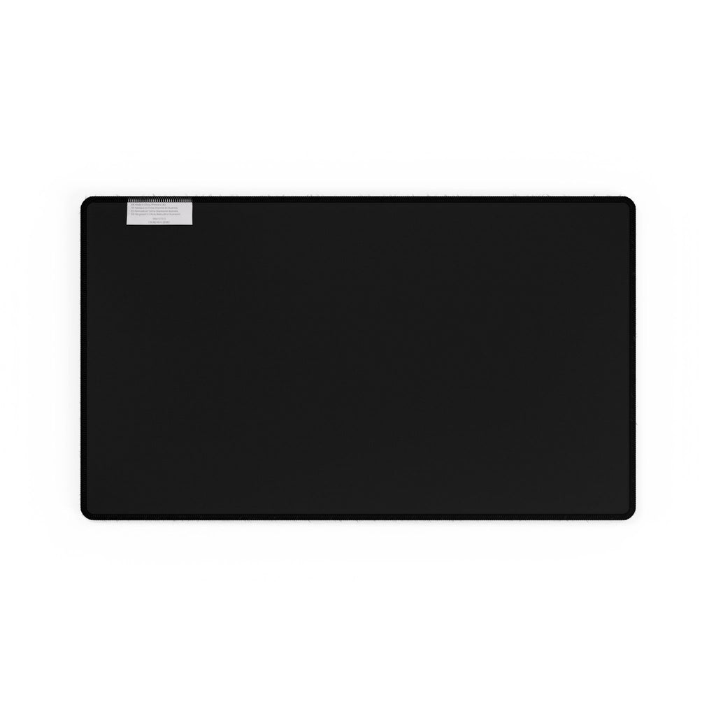 Japanese Seigaiha Wave Desk Mat — Black Wave Pattern Mouse Pad