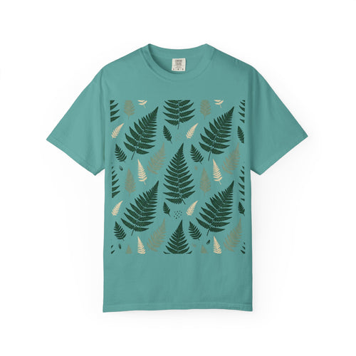 Fern Pattern T-Shirt — Botanical Leaf Graphic Tee