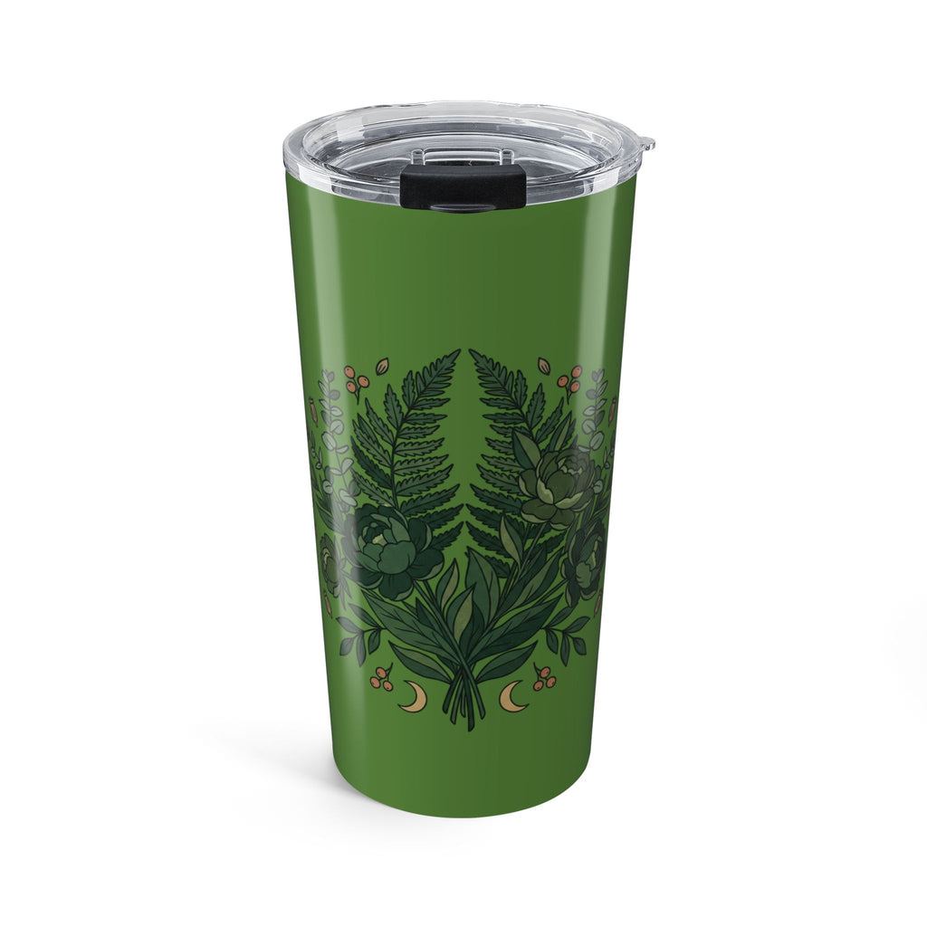 Botanical Forest Tumbler 20oz — Green Leaf Nature Travel Cup