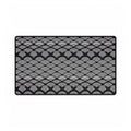 Japanese Seigaiha Wave Desk Mat — Black Wave Pattern Mouse Pad