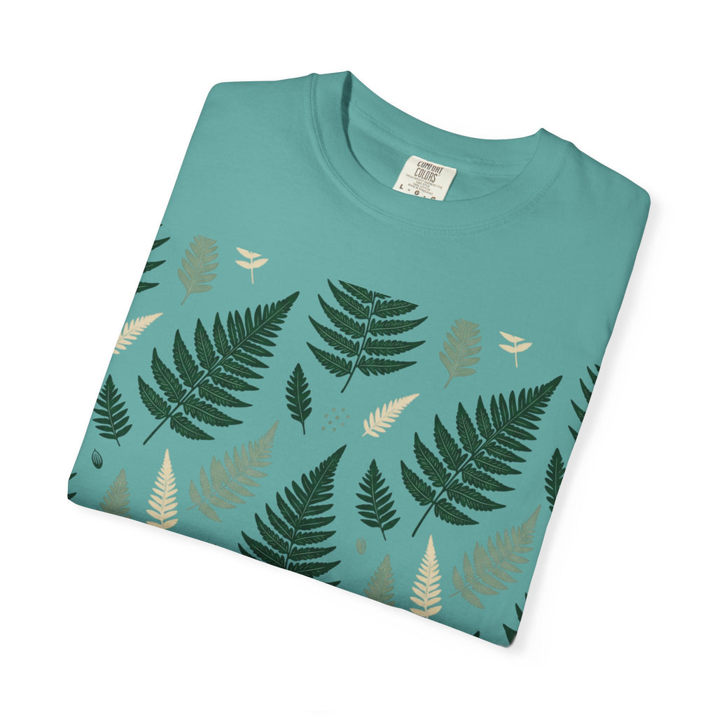 Fern Pattern T-Shirt — Botanical Leaf Graphic Tee