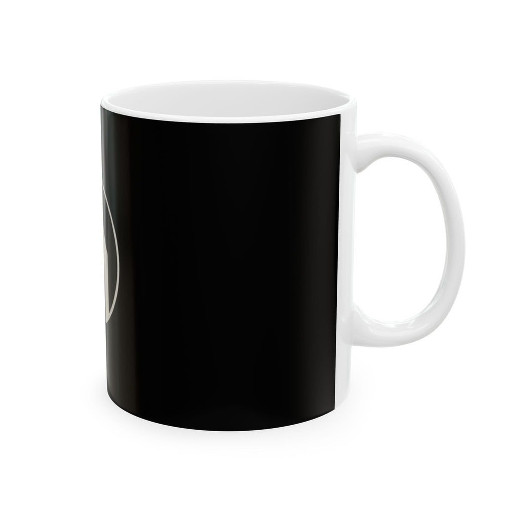 Minimalist Black Space Empire Logo | Ceramic Coffee Cup