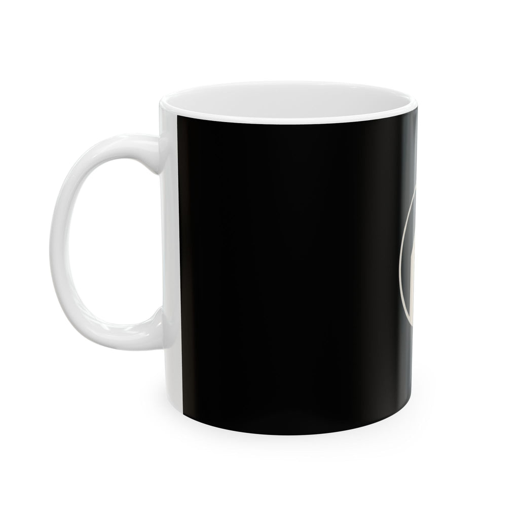 Minimalist Black Space Empire Logo | Ceramic Coffee Cup